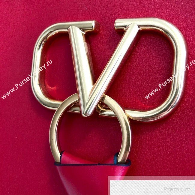 Valentino Long VRING Shopping Tote Red 2019 (JJ3-9051130)