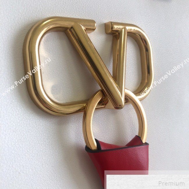 Valentino Long VRING Shopping Tote White 2019 (JJ3-9051129)