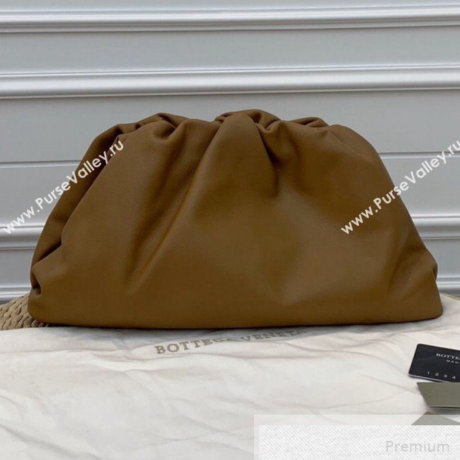 Bottega Veneta Large The Pouch Oversize Clutch in Soft Folded Leather Brown 2019 (WEIP-9051314)