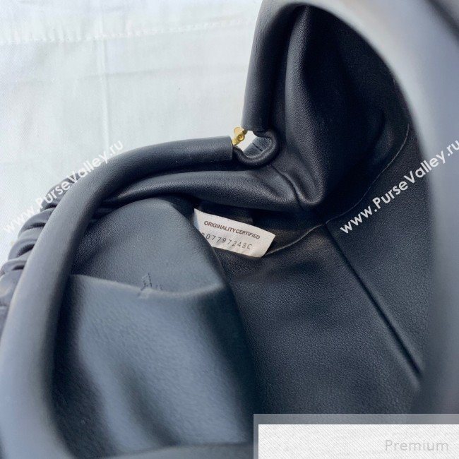 Bottega Veneta Samll The Pouch 20 Clutch in Soft Folded Leather Black 2019 (WEIP-9051323)