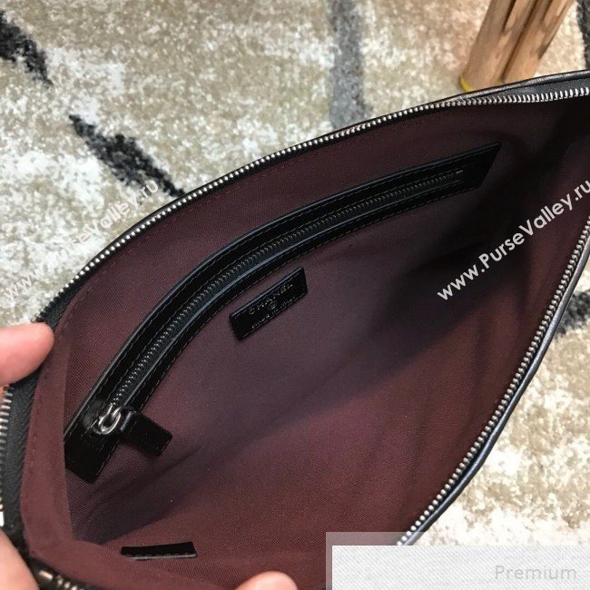 Chanel Quilted Iridescent Gabrielle Pouch Black 2019 (JDH-9051325)