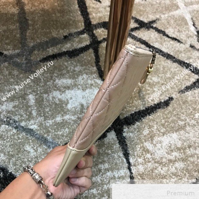 Chanel Quilted Iridescent Gabrielle Pouch Light Pink 2019 (JDH-9051327)