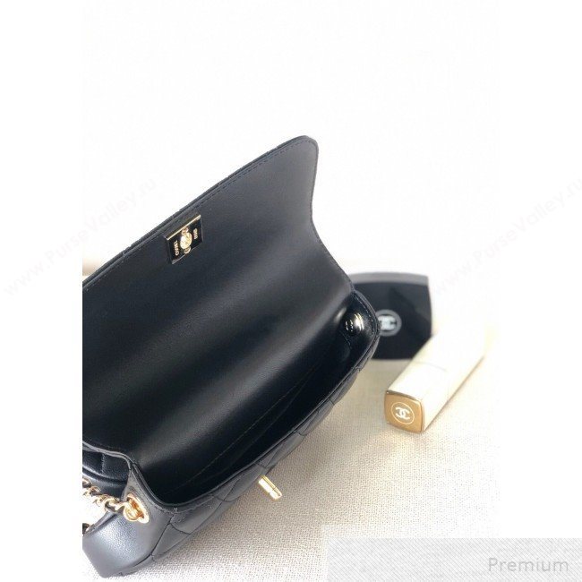 Chanel Quilted Side-Packs Flap Bag AS0545 Black 2019 (YD-9051333)