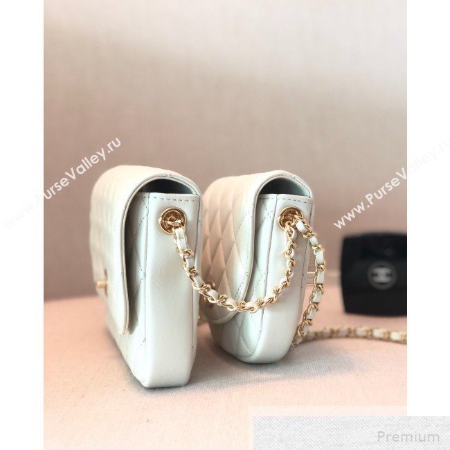 Chanel Quilted Side-Packs Flap Bag AS0545 White 2019 (YD-9051334)