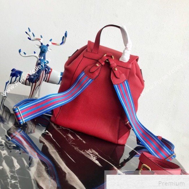 Prada Leather Backpack 1BZ035 Red 2019 (PYZ-9051105)