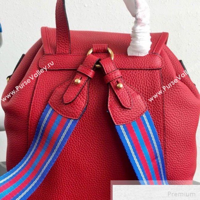 Prada Leather Backpack 1BZ035 Red 2019 (PYZ-9051105)