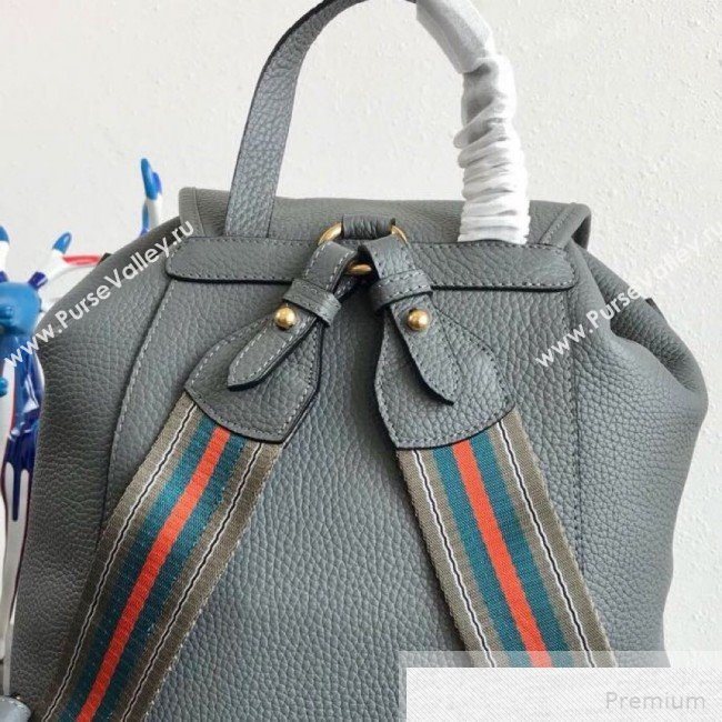 Prada Leather Backpack 1BZ035 Grey 2019 (PYZ-9051106)