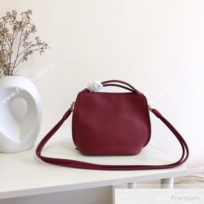 Valentino Small VRING Top Handle Bag Burgundy 2019 (JJ3-9051116)