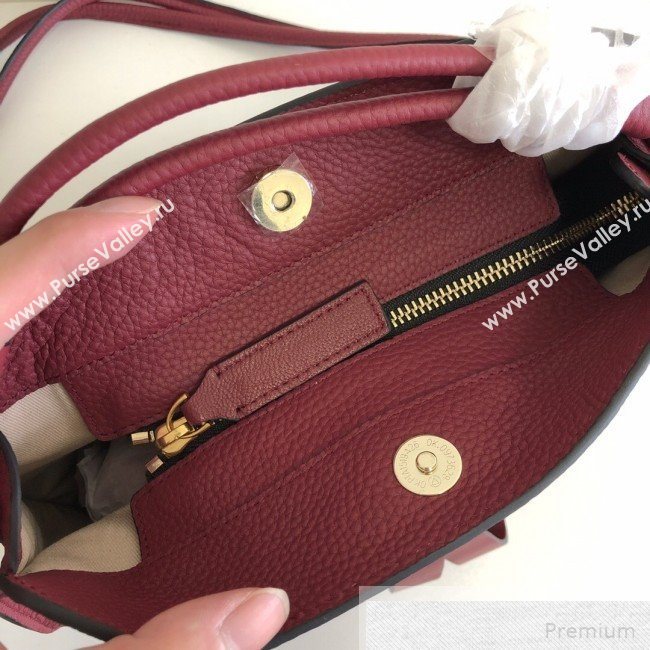 Valentino Small VRING Top Handle Bag Burgundy 2019 (JJ3-9051116)
