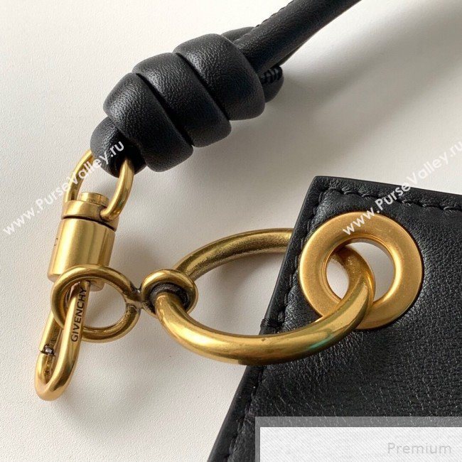 Givenchy Small Whip Top Handle Bag in Smooth Leather Black 2019 (YONGS-9051435)