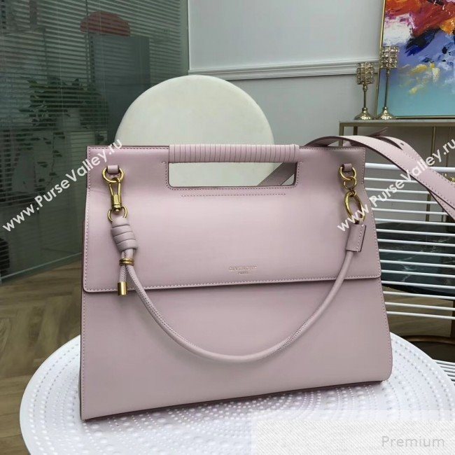 Givenchy Large Whip Top Handle Bag in Smooth Leather Pink 2019 (2B082-9051445)