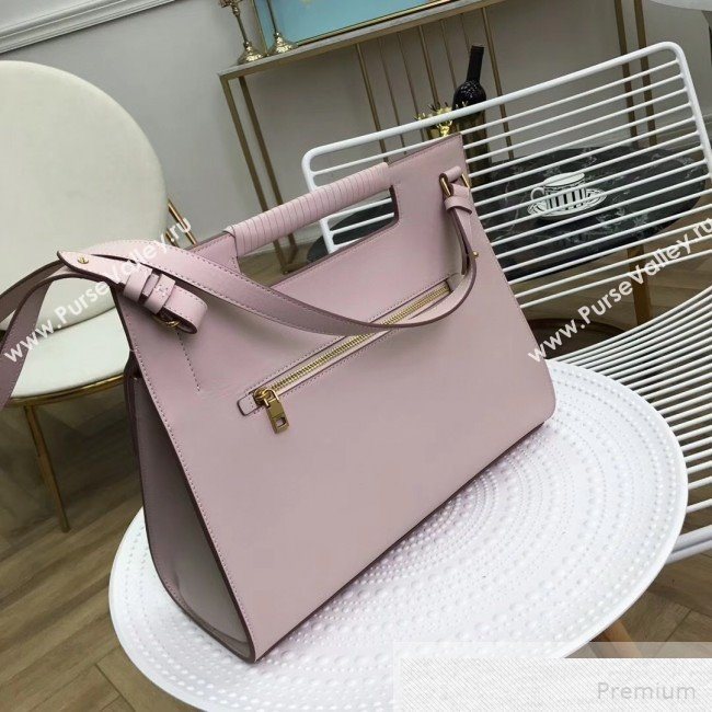 Givenchy Large Whip Top Handle Bag in Smooth Leather Pink 2019 (2B082-9051445)