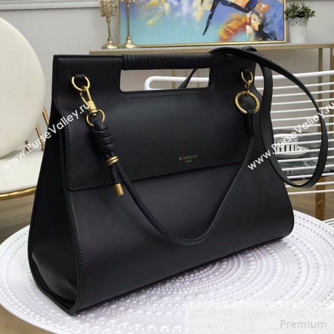 Givenchy Large Whip Top Handle Bag in Smooth Leather Black 2019 (2B082-9051446)