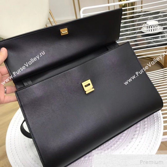 Givenchy Large Whip Top Handle Bag in Smooth Leather Black 2019 (2B082-9051446)