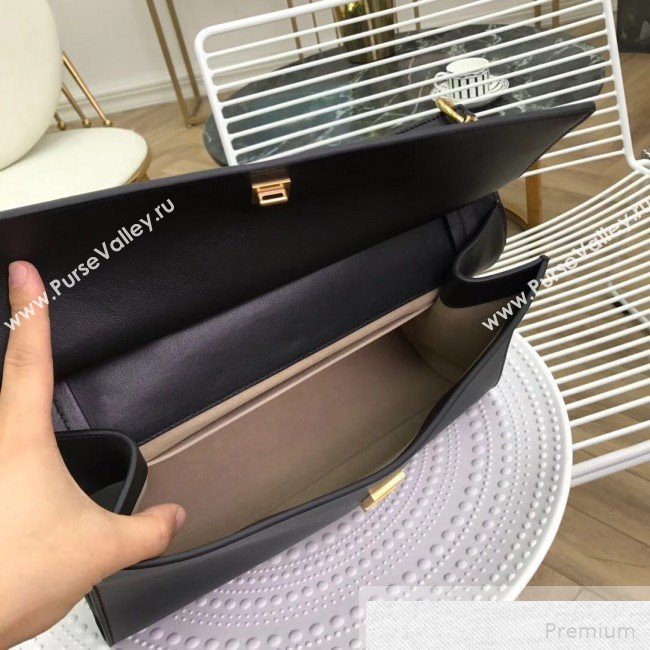 Givenchy Large Whip Top Handle Bag in Smooth Leather Black 2019 (2B082-9051446)