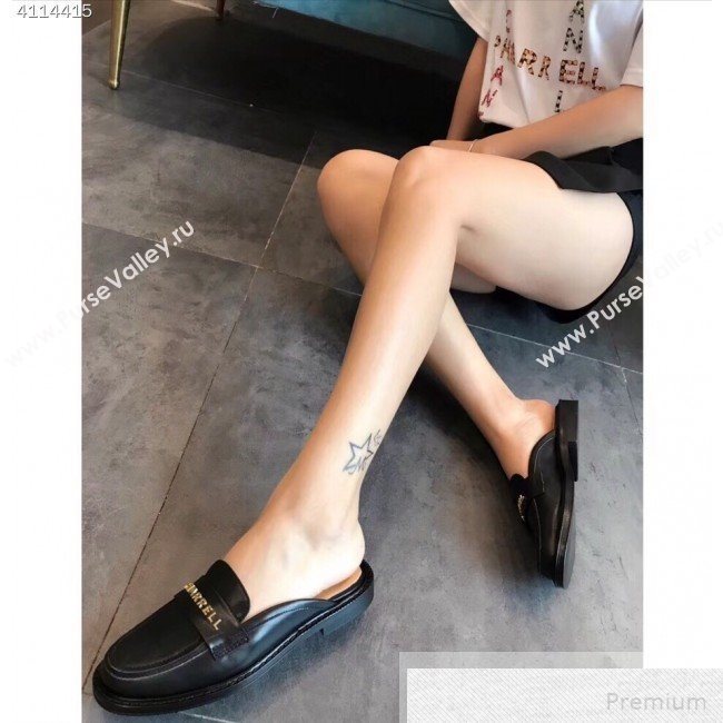 Chanel x Pharrell Flat Loafer Mules Black 2019 (EM-9051452)