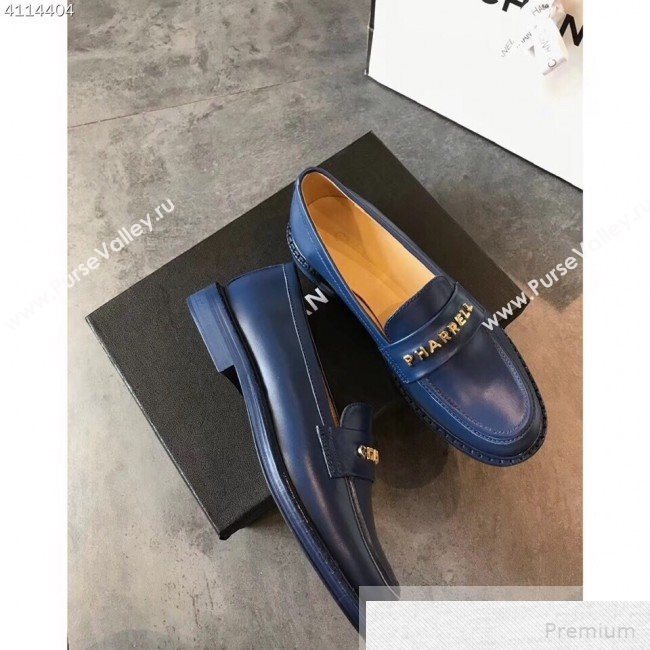 Chanel x Pharrell Flat Loafers Blue 2019 (EM-9051463)