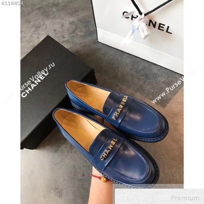 Chanel x Pharrell Flat Loafers Blue 2019 (EM-9051463)