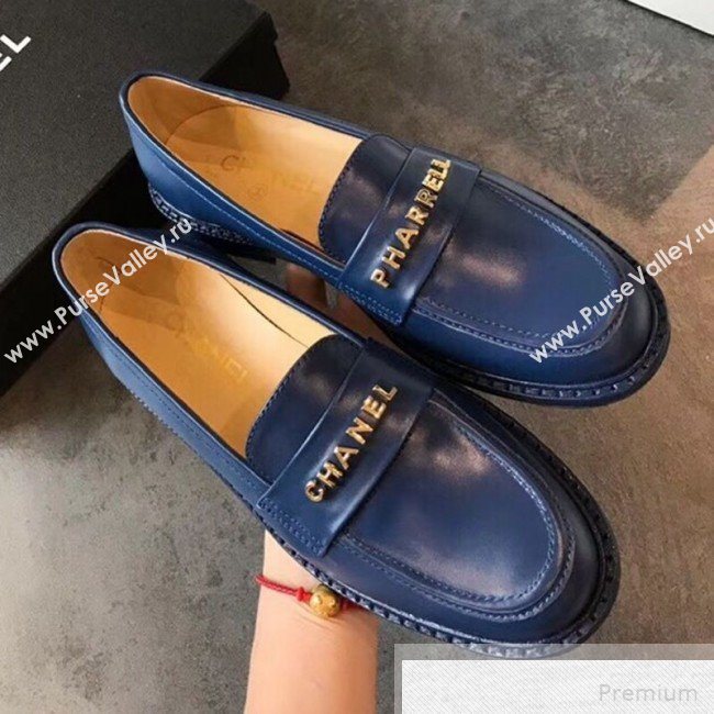 Chanel x Pharrell Flat Loafers Blue 2019 (EM-9051463)
