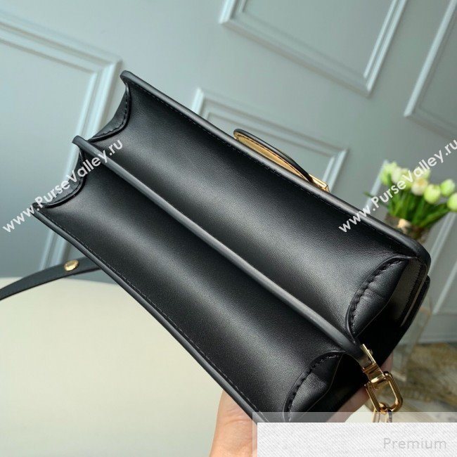 Louis Vuitton Mini Dauphine Shoulder Bag in Patent Leather M44580 Black 2019 (KD-9051334)