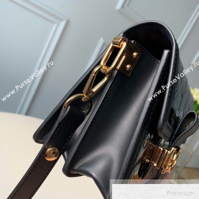 Louis Vuitton Mini Dauphine Shoulder Bag in Patent Leather M44580 Black 2019 (KD-9051334)