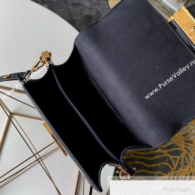 Louis Vuitton Mini Dauphine Shoulder Bag in Patent Leather M44580 Black 2019 (KD-9051334)