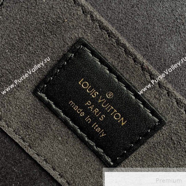 Louis Vuitton Mini Dauphine Shoulder Bag in Patent Leather M44580 Black 2019 (KD-9051334)