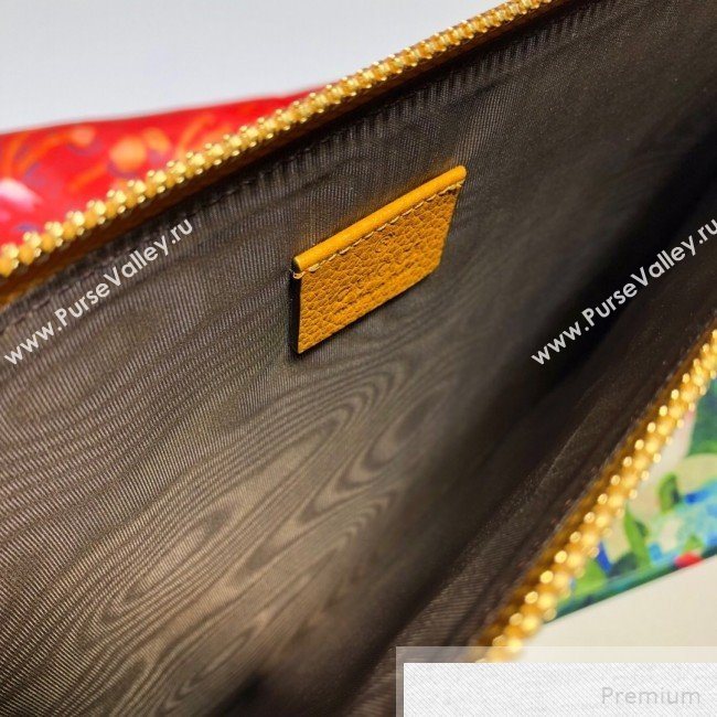 Gucci Zumi Grainy Leather Pouch 570728 Yellow 2019 (DLH-9051343)