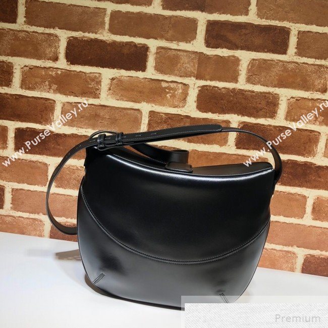 Gucci Arli Medium Shoulder Bag 568857 Black 2019 (DLH-9051346)