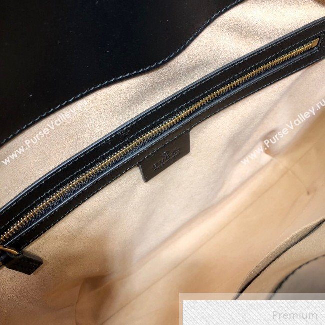 Gucci Arli Medium Shoulder Bag 568857 Black 2019 (DLH-9051346)