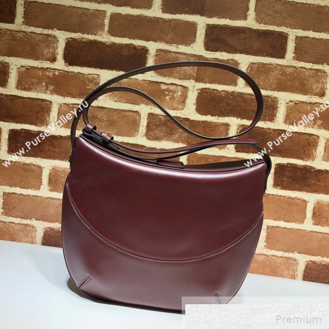 Gucci Arli Medium Shoulder Bag 568857 Burgundy 2019 (DLH-9051349)