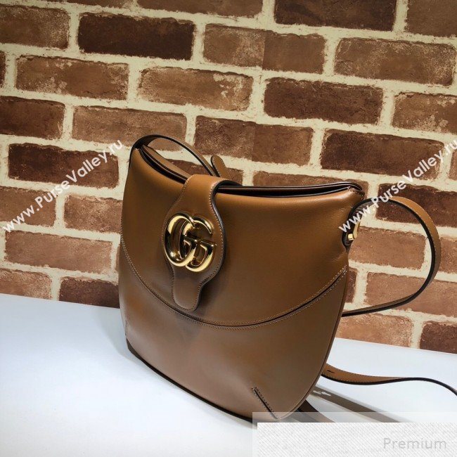 Gucci Arli Medium Shoulder Bag 568857 Brown 2019 (DLH-9051348)
