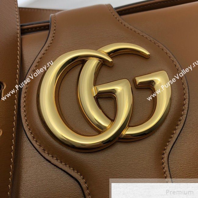 Gucci Arli Medium Shoulder Bag 568857 Brown 2019 (DLH-9051348)