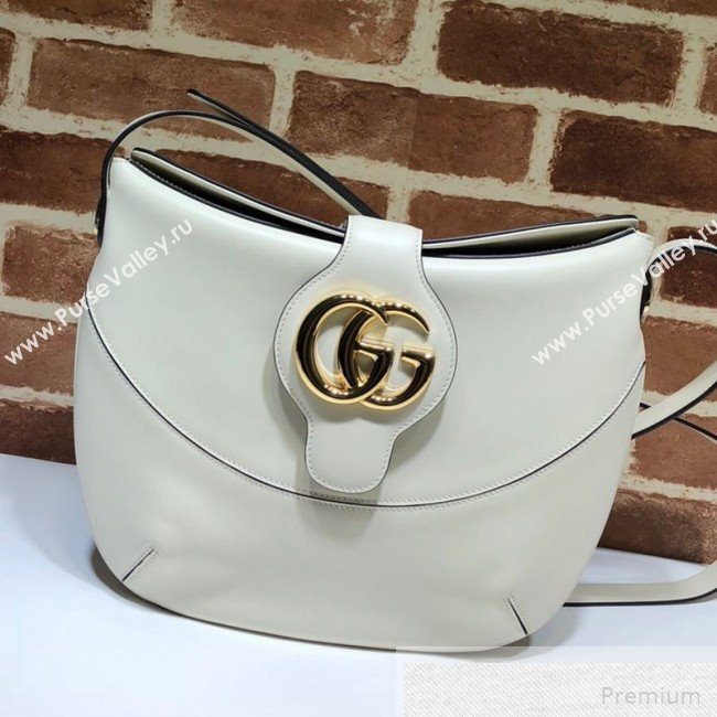 Gucci Arli Medium Shoulder Bag 568857 White 2019 (DLH-9051347)