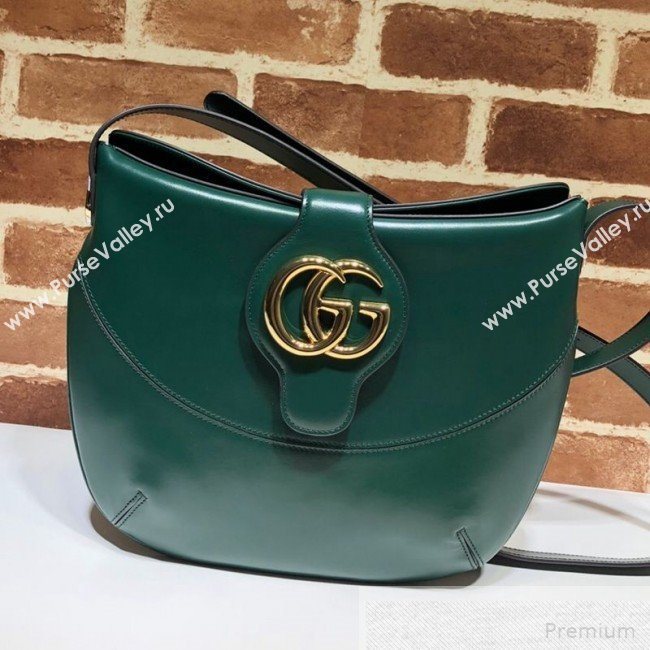 Gucci Arli Medium Shoulder Bag 568857 Green 2019 (DLH-9051350)