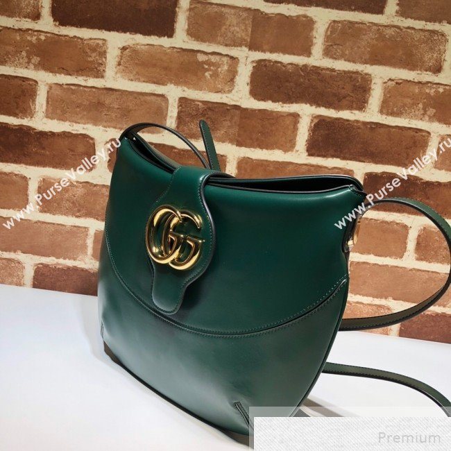 Gucci Arli Medium Shoulder Bag 568857 Green 2019 (DLH-9051350)