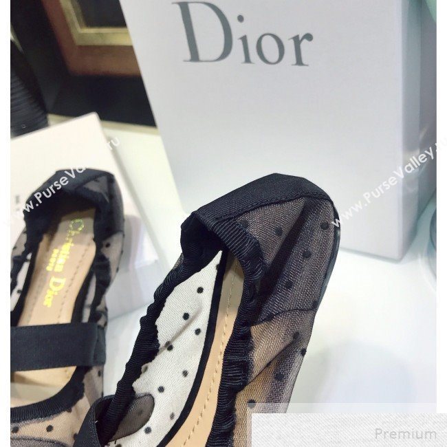 Dior Baby-D Flat Ballerinas in Dotted Mesh 2019 (JINC-9051590)