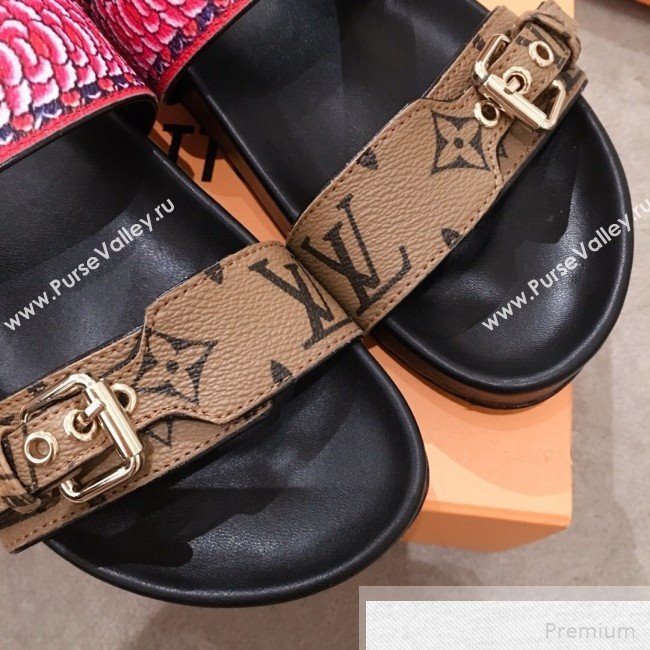 Louis Vuitton Bom Dia Monogram Print Flat Sandals 1A4WJK 2019 (HQG-9051610)