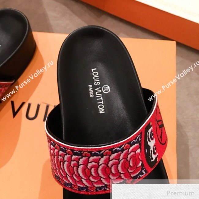 Louis Vuitton Bom Dia Monogram Print Flat Sandals 1A4WJK 2019 (HQG-9051610)