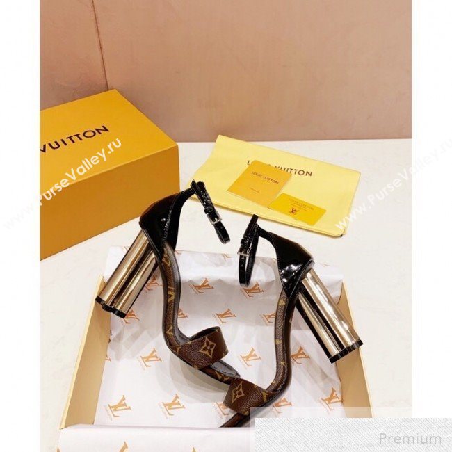 Louis Vuitton Silhouette Monogram Flower Shaped Heel Sandals Monogram 2019 (1050-9051538)