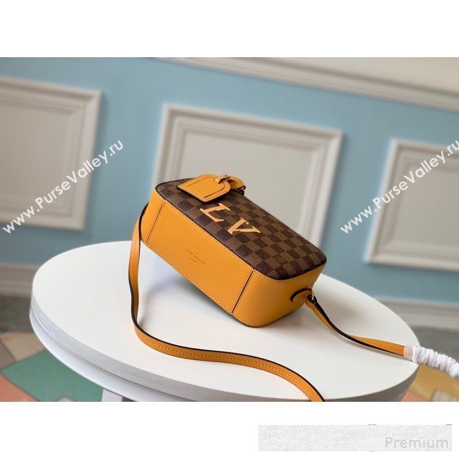 Louis Vuitton Damier Azur Canvas Saintonge Top Handle Bag N40155 Yellow 2019 (LVSJ-9061041)