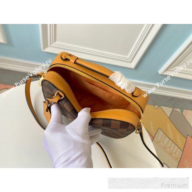 Louis Vuitton Damier Azur Canvas Saintonge Top Handle Bag N40155 Yellow 2019 (LVSJ-9061041)