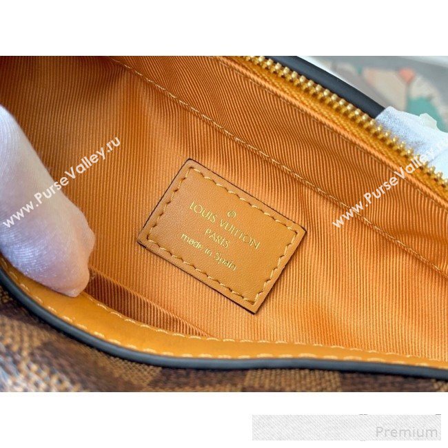 Louis Vuitton Damier Azur Canvas Saintonge Top Handle Bag N40155 Yellow 2019 (LVSJ-9061041)