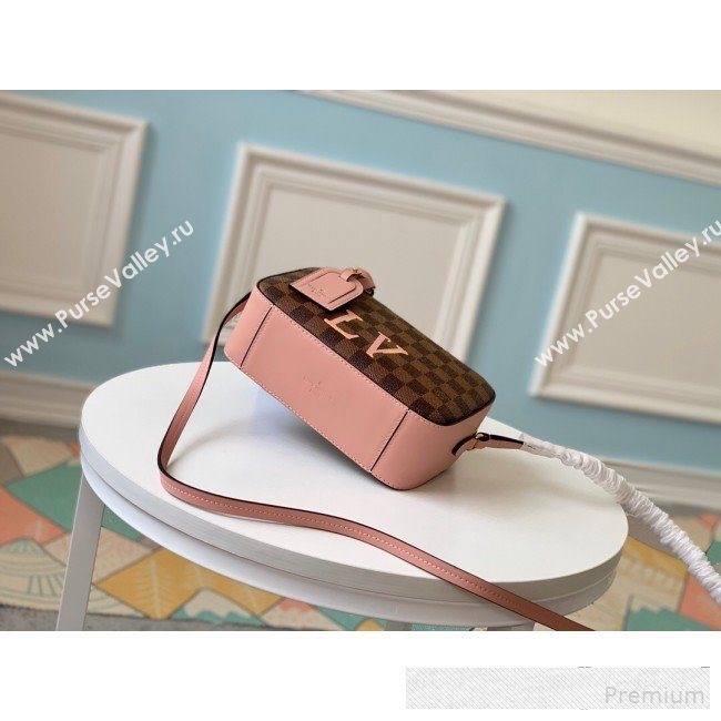 Louis Vuitton Damier Azur Canvas Saintonge Top Handle Bag N40155 Pink 2019 (LVSJ-9061040)