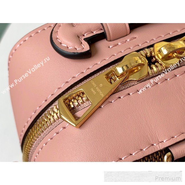 Louis Vuitton Damier Azur Canvas Saintonge Top Handle Bag N40155 Pink 2019 (LVSJ-9061040)