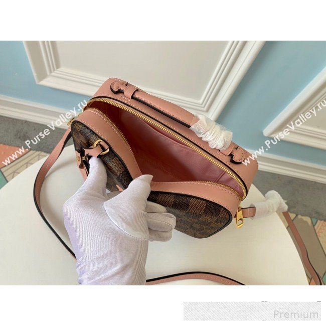 Louis Vuitton Damier Azur Canvas Saintonge Top Handle Bag N40155 Pink 2019 (LVSJ-9061040)