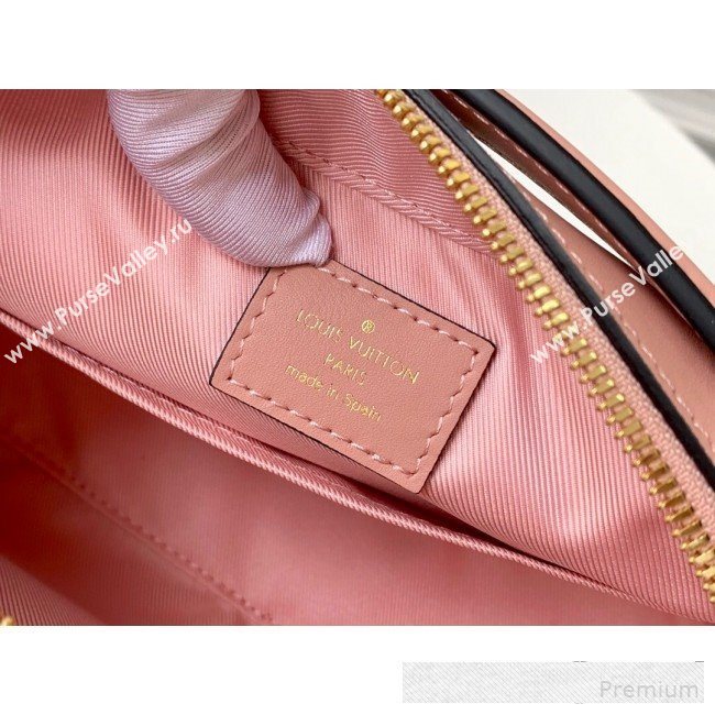 Louis Vuitton Damier Azur Canvas Saintonge Top Handle Bag N40155 Pink 2019 (LVSJ-9061040)