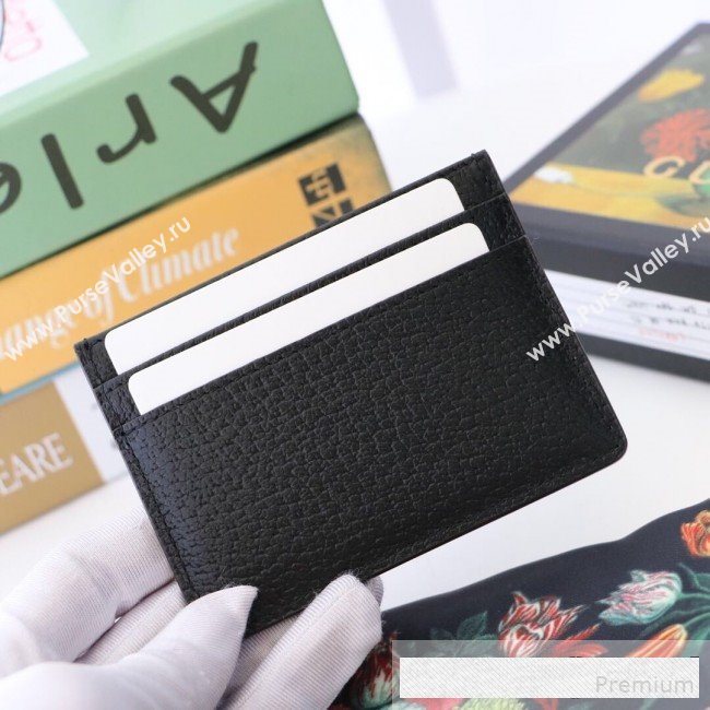 Gucci GG Web Leather Ophidia Card Case ‎523159 Black  (DLH-9061044)