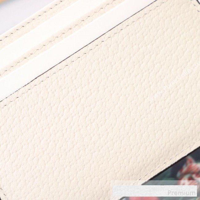Gucci GG Web Leather Ophidia Card Case ‎523159 White (DLH-9061045)