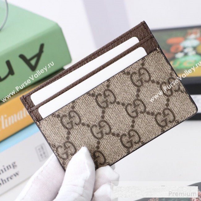 Gucci GG Web Canvas Ophidia Card Case ‎523159   (DLH-9061046)
